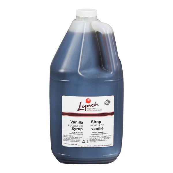 Lynch Vanilla Milkshake Syrup 2x4 L