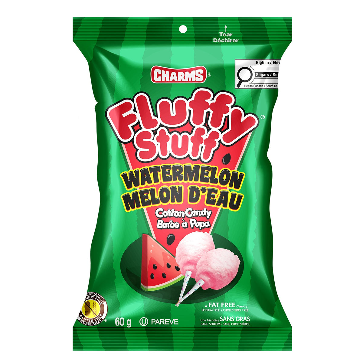 Tootsie Charms Watermelon Fluffy Stuff 60 g