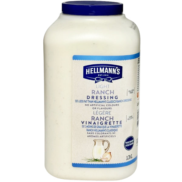 Hellmanns Light Ranch Dressing 2x3.78 L