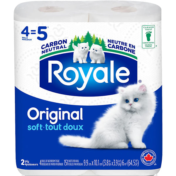 Royale Bath Tissue Rolls 2 Ply 4 ct