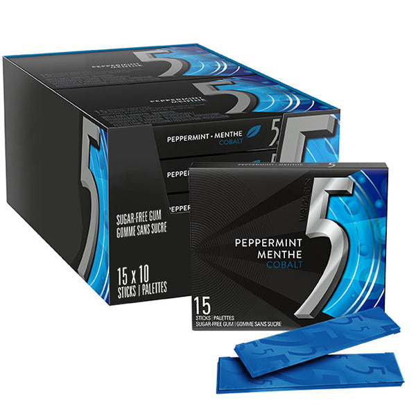 5 Gum Cobalt Peppermint Stick 10x15 ct