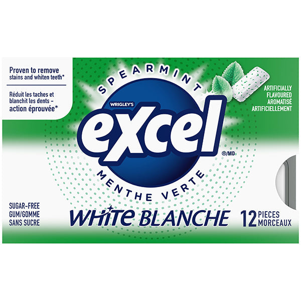 Excel White Spearmint 12x12 ct