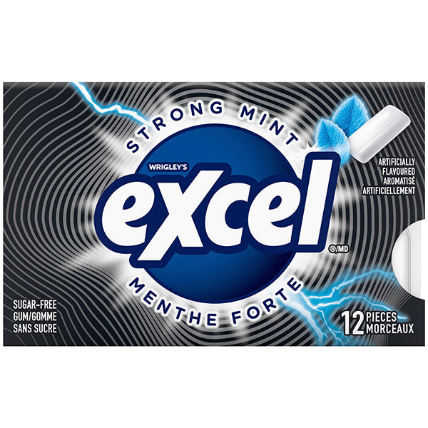 Excel Strong Mint Gum 12x12 ct