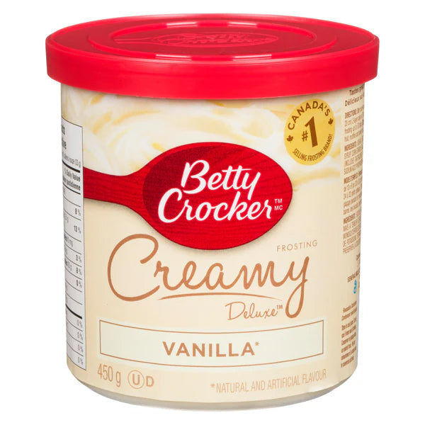 Betty Crocker Frosting Creamy Deluxe Vanilla 450 g
