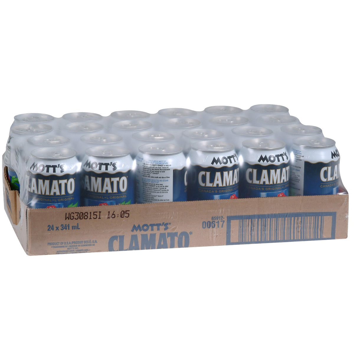 Motts Clamato Regular Cans 341 mL