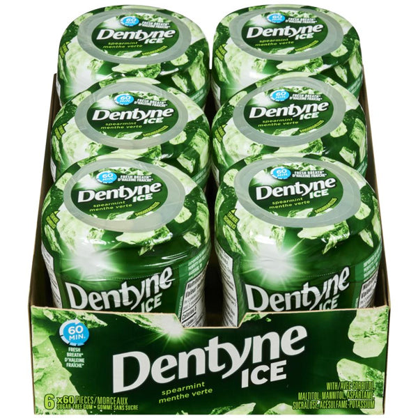Dentyne Ice Spearmint Bottles 4x6x60 pc