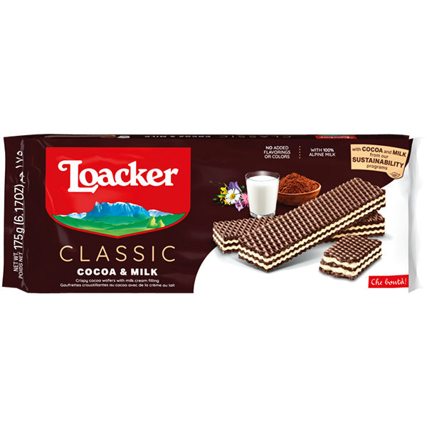 Loacker Wafer Classic Cocoa Milk 175 g