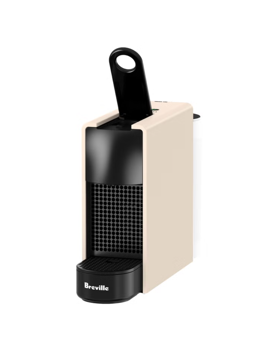 Nespresso Essenza Mini Coffee Machine by Breville with $20 Nespresso Coffee Voucher, Matte Cream