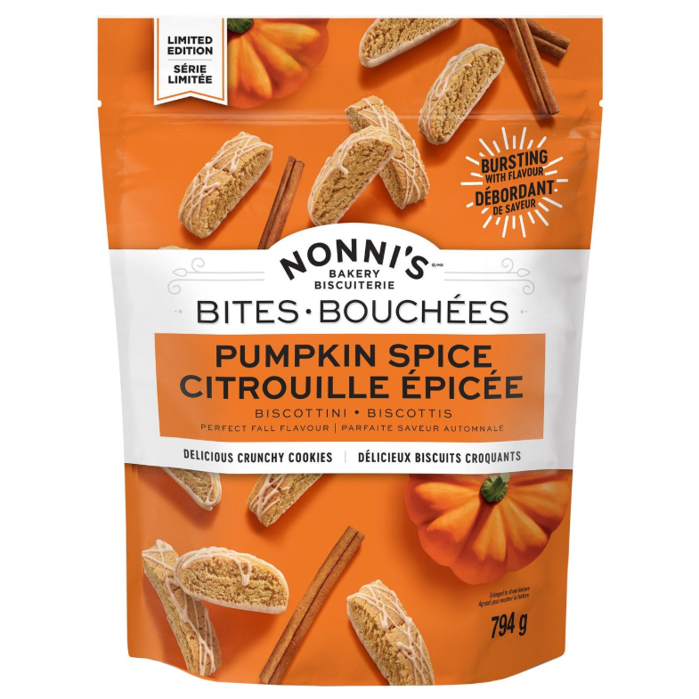 Nonni's Pumpkin Spice Biscotti