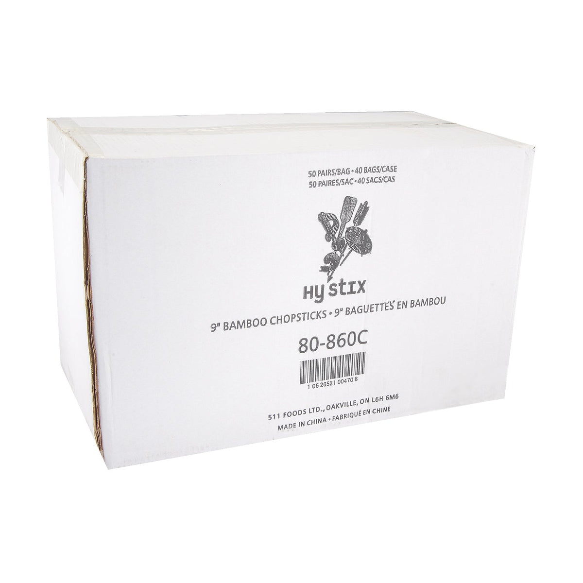 Hy Stik 9IN Chopsticks Wrapped 50 ct