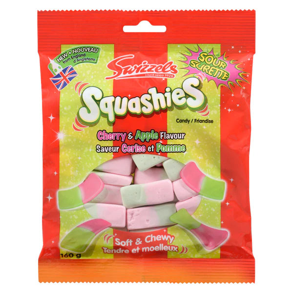 Swizzels Sour Cherry Apple Squashies 160 g