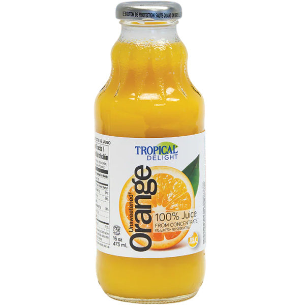 Tropical Delight Td Orange Juice 100% 473 mL