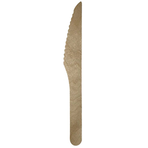 ECO+ Knive Birchwood Standard 165MM X 22 Mm 100 ct