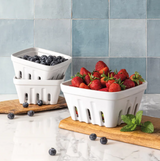 over&back Stoneware Basket Set, 3-pieces