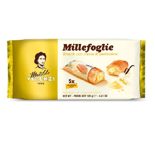 Vicenzi Mini Millefogile Pastry Cream 125 g