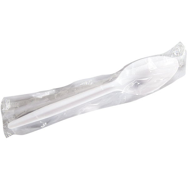 E2E White Teaspoon Wrapped 500 ct