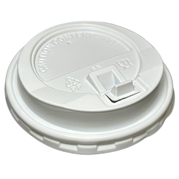 E2E Dome Lid White Lock Latch 90MM 50 ct