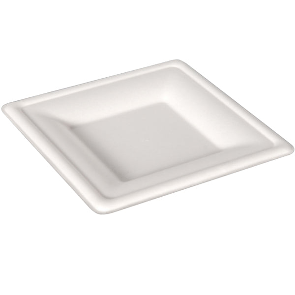 Newwave Bamboo 10" Bagasse Square Plates 50 ct