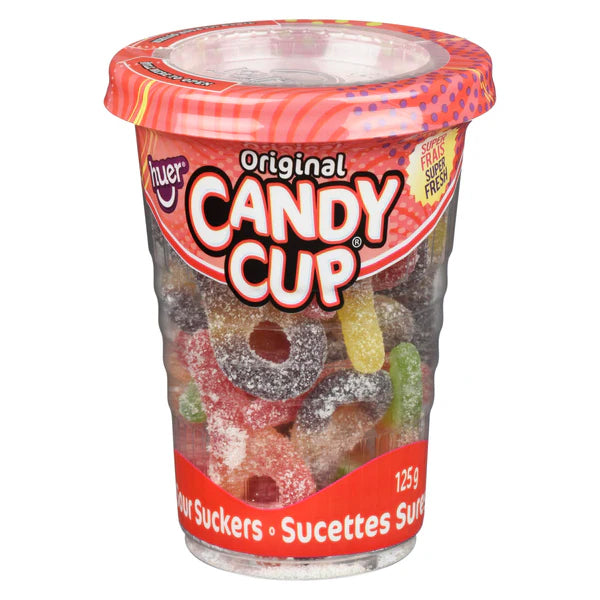 Huer Foods Candy Cup Sour Suckers 125 g