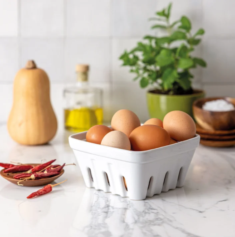 over&back Stoneware Basket Set, 3-pieces