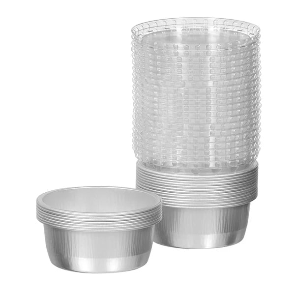 Talthi Aluminum Rnd Container W/lid 290 mL 20 ct