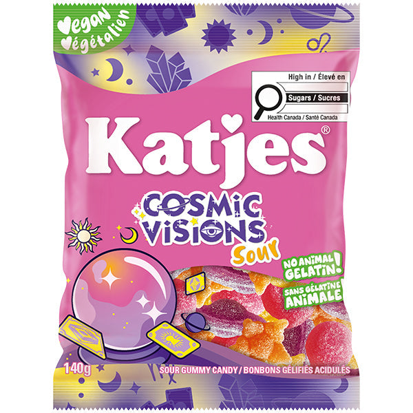 Katjes Cosmic Visions Plant Based Sour Gummies 140 g