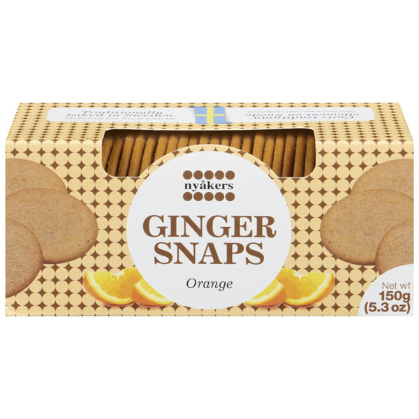 Nyakers Ginger Snacks Orange 150 g