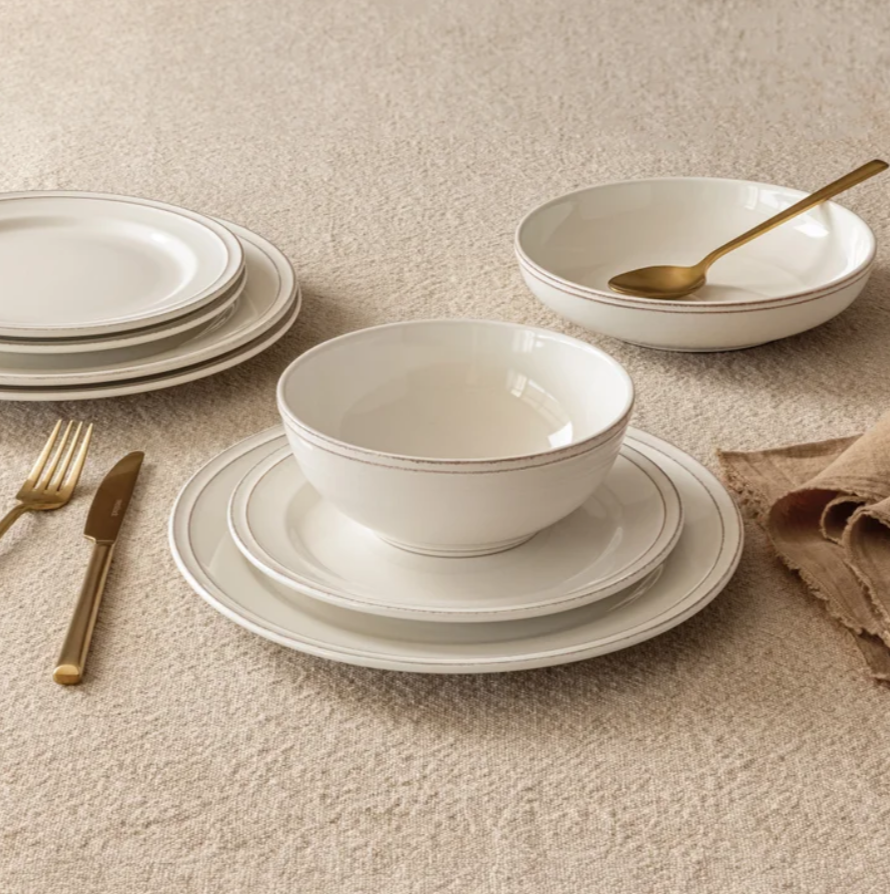 over&back Stoneware Dinnerware Set, 16-pieces