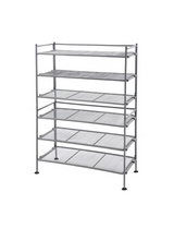 Seville Classics 3-Tier Stackable Sturdy Steel Mesh Utility Shoe Rack
