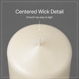 Yummi 3" x 8" Round Pillar Candles - 3 per Pack