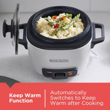 BLACK+DECKER 3-CUP RICE COOKER #RC503