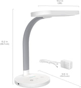 Verilux HappyLight Duo - 2-in-1 Light Therapy & Task Desk Lamp