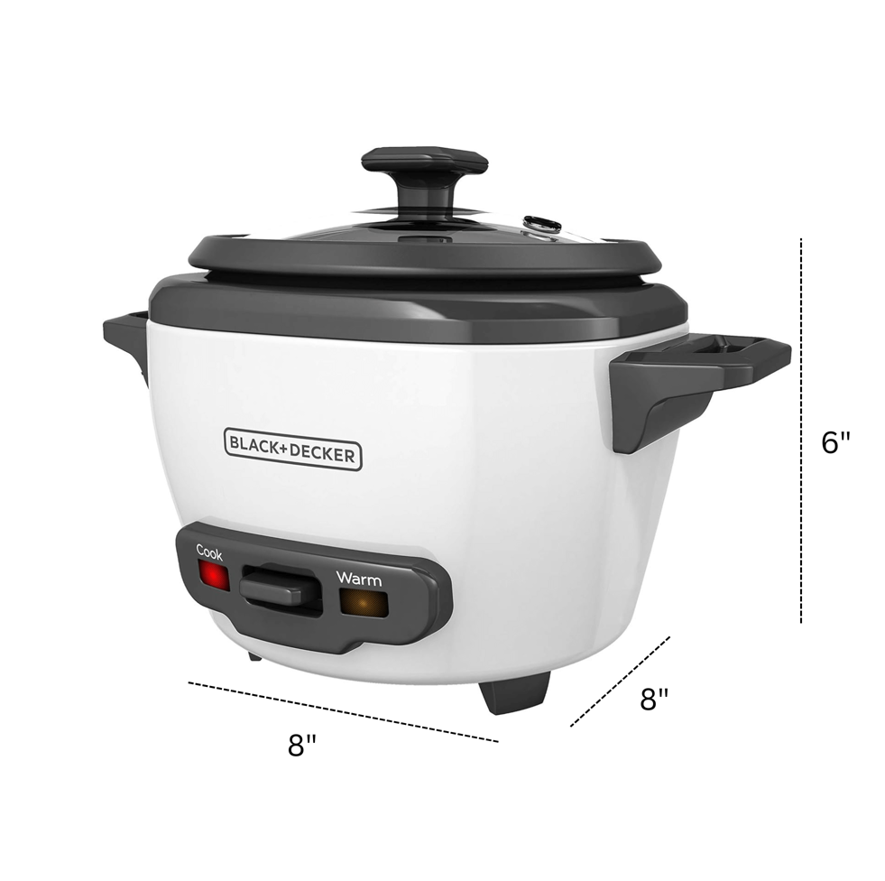 BLACK+DECKER 3-CUP RICE COOKER #RC503