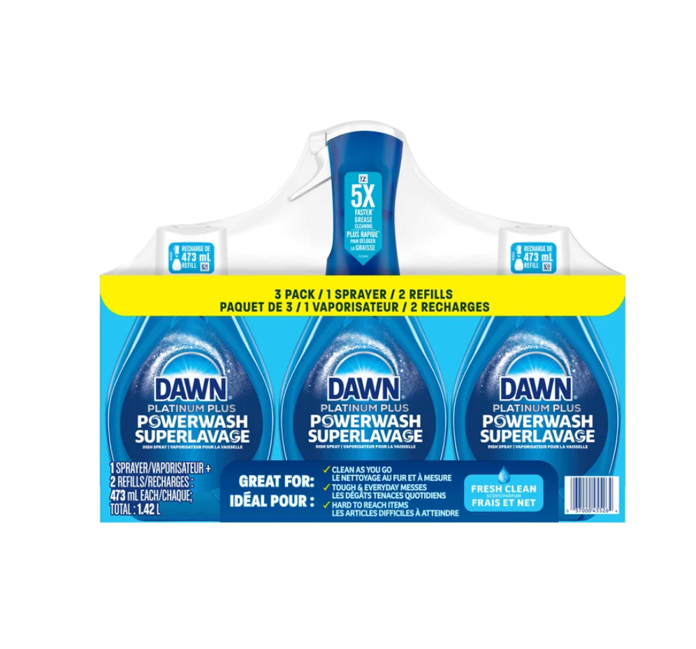Dawn Platinum Powerwash Dish Spray with Refills