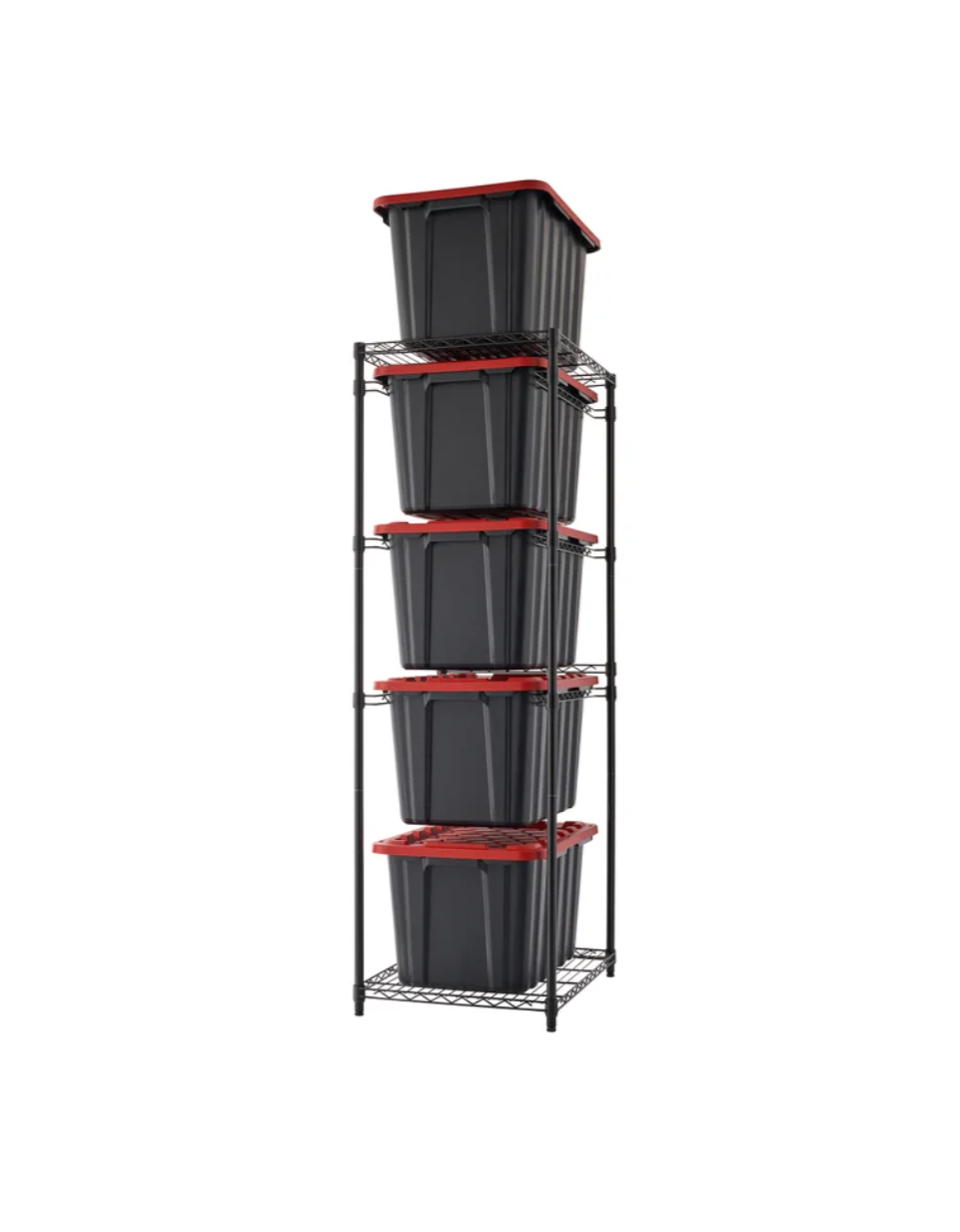 TRINITY 5-Tier NSF Storage Bin Rack
