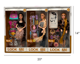 BEAUTY GIRL - FASHION DOLLS 3PCS