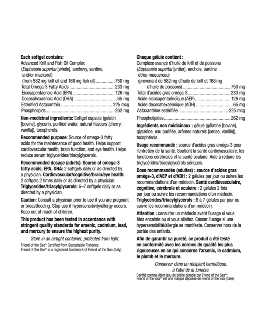 webber naturals 750 mg Royal Red Krill Oil Plus with Astaxanthin, 120-count