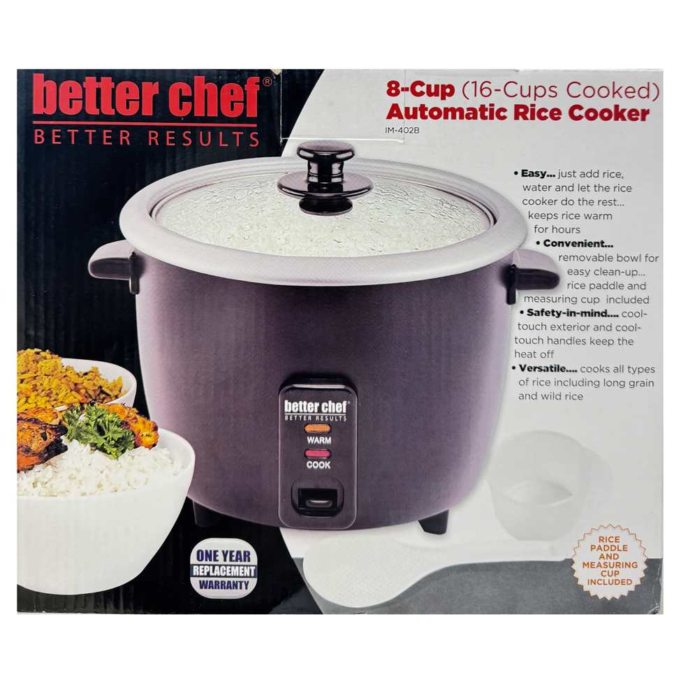 BETTER CHEF 8CUP RICE COOKER-IM-402B