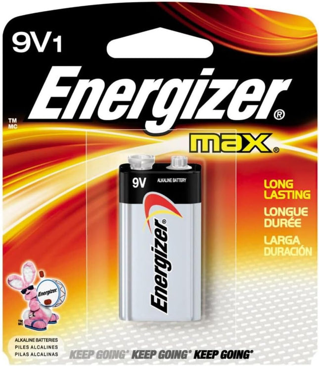 Energizer Max Alkaline Battery 9 Volt 1 Each (Pack of 10)