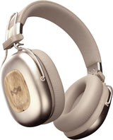 House of Marley Positive Vibration Rebel Wireless ANC Headphones - Over Ear Bluetooth Earphones with Adaptive Noise Cancelling, 130 H Playtime, IPX5, Sustainable Materials