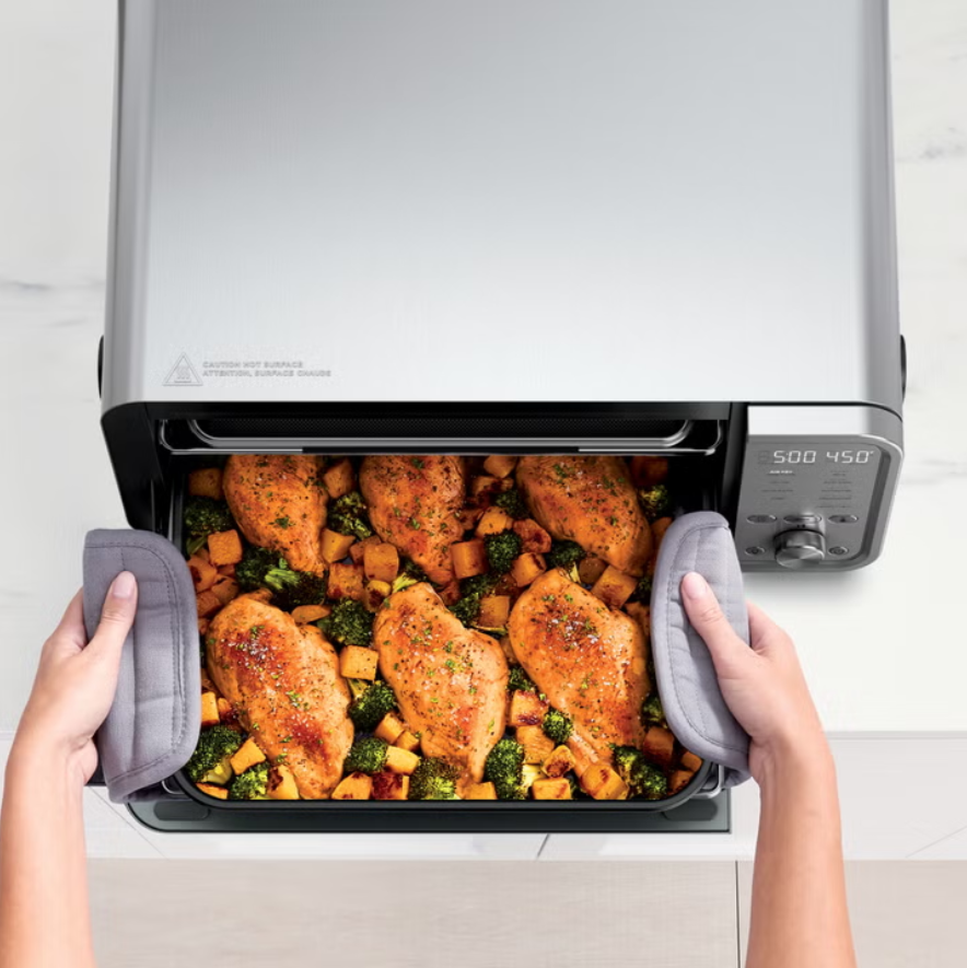 Ninja Flip 10-in-1 Toaster Oven and Air Fryer with Added Broil Rack