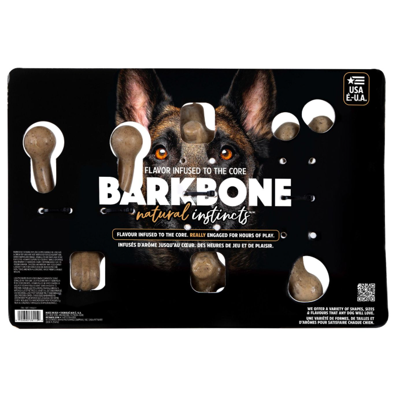 Petmate BarkBone Natural Instincts Bacon Flavour Dog Chew Toys