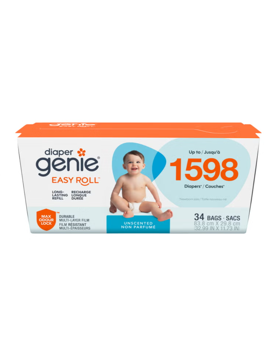 Diaper Genie Easy Roll Refill, 34-bags
