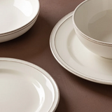over&back Stoneware Dinnerware Set, 16-pieces