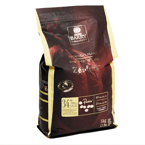 Cacao Barry Zephyr White Chocolate 34% 4x5 kg