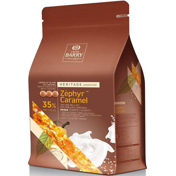 Cacoa Barry Zephyr Caramel White Chocolate Pistoles 4x2.5 kg
