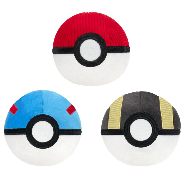 Pokémon , Squeaky Dog Toys, 3-count , Red