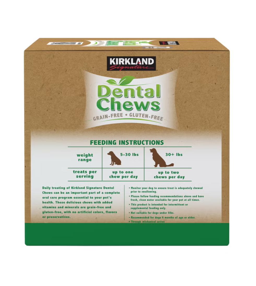 Kirkland Signature Dental Chews, 72-count