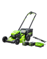 Greenworks 80V 21" Self-Propelled Lawn Mower with 1 Extra Blade, 2.0 AH + 4.0 AH Battery and Charger Included