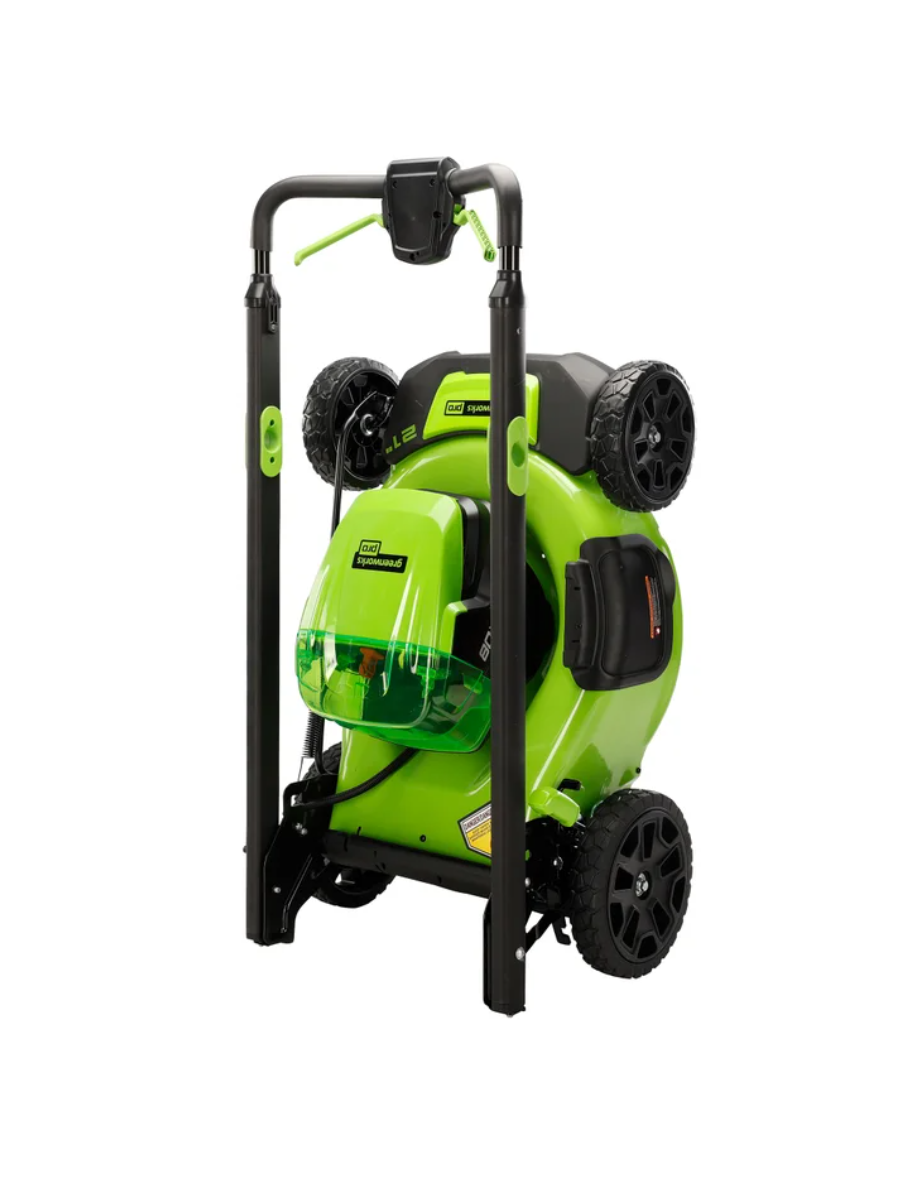 Greenworks 80V 21" Self-Propelled Lawn Mower with 1 Extra Blade, 2.0 AH + 4.0 AH Battery and Charger Included